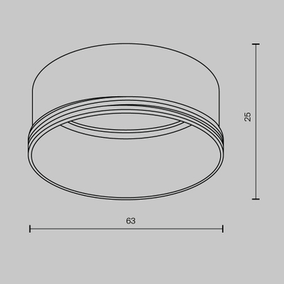 Декоративное кольцо для Фокус / Focus LED 20Вт, RingL-20-W. TM Maytoni