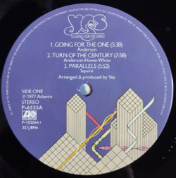 Винтажная виниловая пластинка LP Yes Going For The One (Japan 1979) (No Obi)
