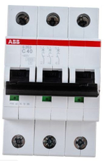 Автоматический модульный выключатель ABB 3п C S203 6кА 40А 2CDS253001R0404