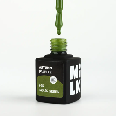 Milk Гель-лак Autumn Palette - 995 Grass Green, 9мл