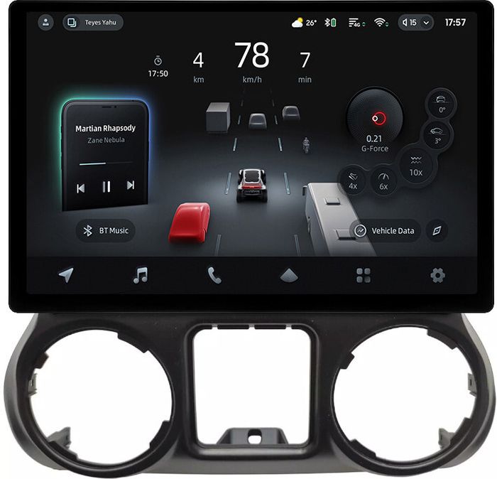 Магнитола для Jeep Wrangler 3 2014-2018 - Teyes CC4-PRO монитор 13" 2K QLED на Android 13, Быстрейшая, Snapdragon 778G, ИИ, CarPlay, DSP, 4G SIM-слот