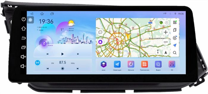 Магнитола для Hyundai Elantra 6 2018-2020 (без штатной КЗВ) - FarCar монитор 12.3" 2K QLED на Android 14, Быстрая, CarPlay, 4G SIM-слот