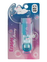 Ластик MESHU "Lucky Bunny", 90*25*25мм, ПВХ, пластиковый футляр, блистер, европодвес