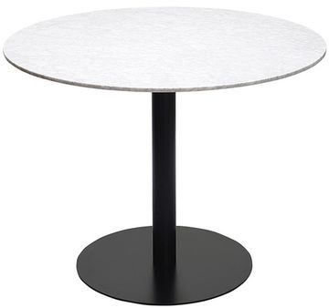 Стол обеденный Marble, D100 см, белый натуральный мрамор