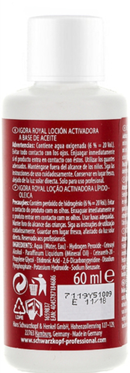 Schwarzkopf Igora Royal Oil 9% - Лосьон-окислитель на масляной основе 60 мл
