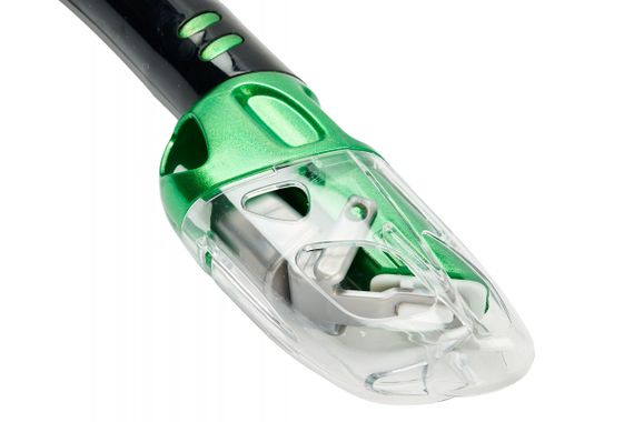 Трубка TUSA Hyperdry Elite II черный/зеленый
