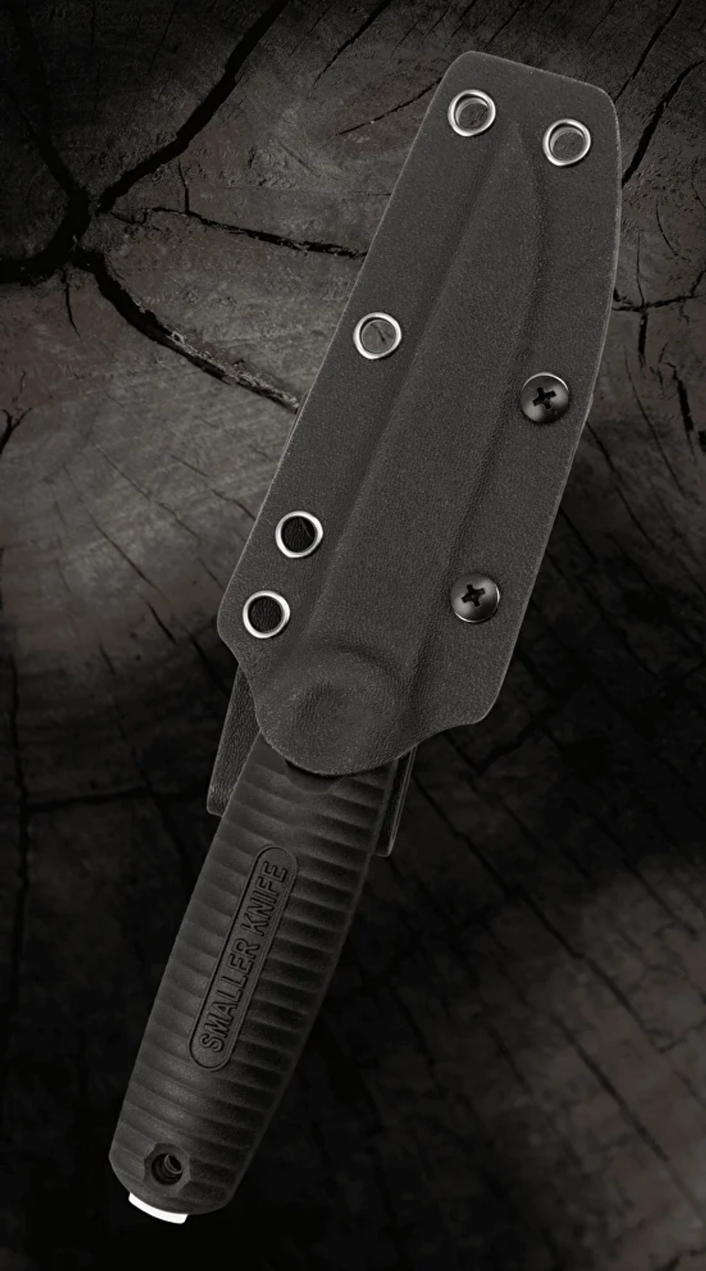 Нож HOT Knife North S Black (9Cr18MoV, Black Rubber, Kydex)