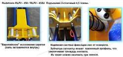 Двухстоечный автомобильный подъемник для автосервиса грузоподъемность 4500 кг RLP2-450U (серый)