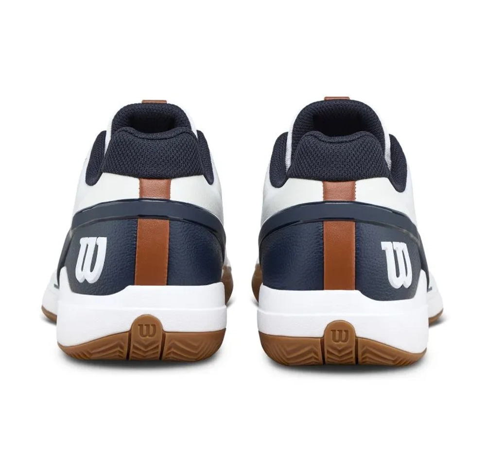 Мужские теннисные кроссовки Wilson Rush Pro 5 Clay - white/navy blazer/gum1a