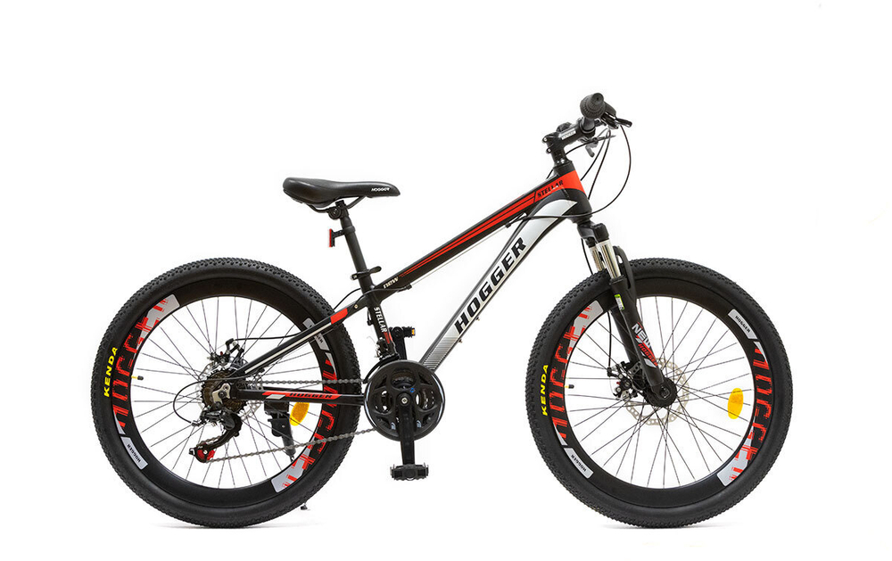 Велосипед 24" HOGGER STELLAR MD алюминий, 21-скор., черно-красный