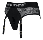 Черные трусики для насадок Diva Lingerie Harness - size S (Размер: S) (Цвет: черный)