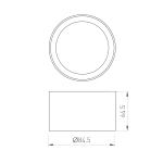 Кольцо антибликовое LGD-ANTIGLARE-RING-R85 (BK) (Arlight, Металл)
