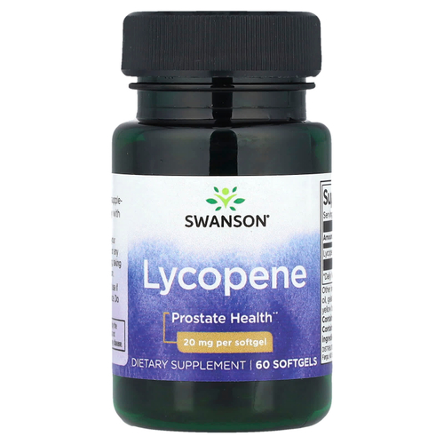 Swanson Vitamins, Ликопин, 20 мг, 60 мягких таблеток