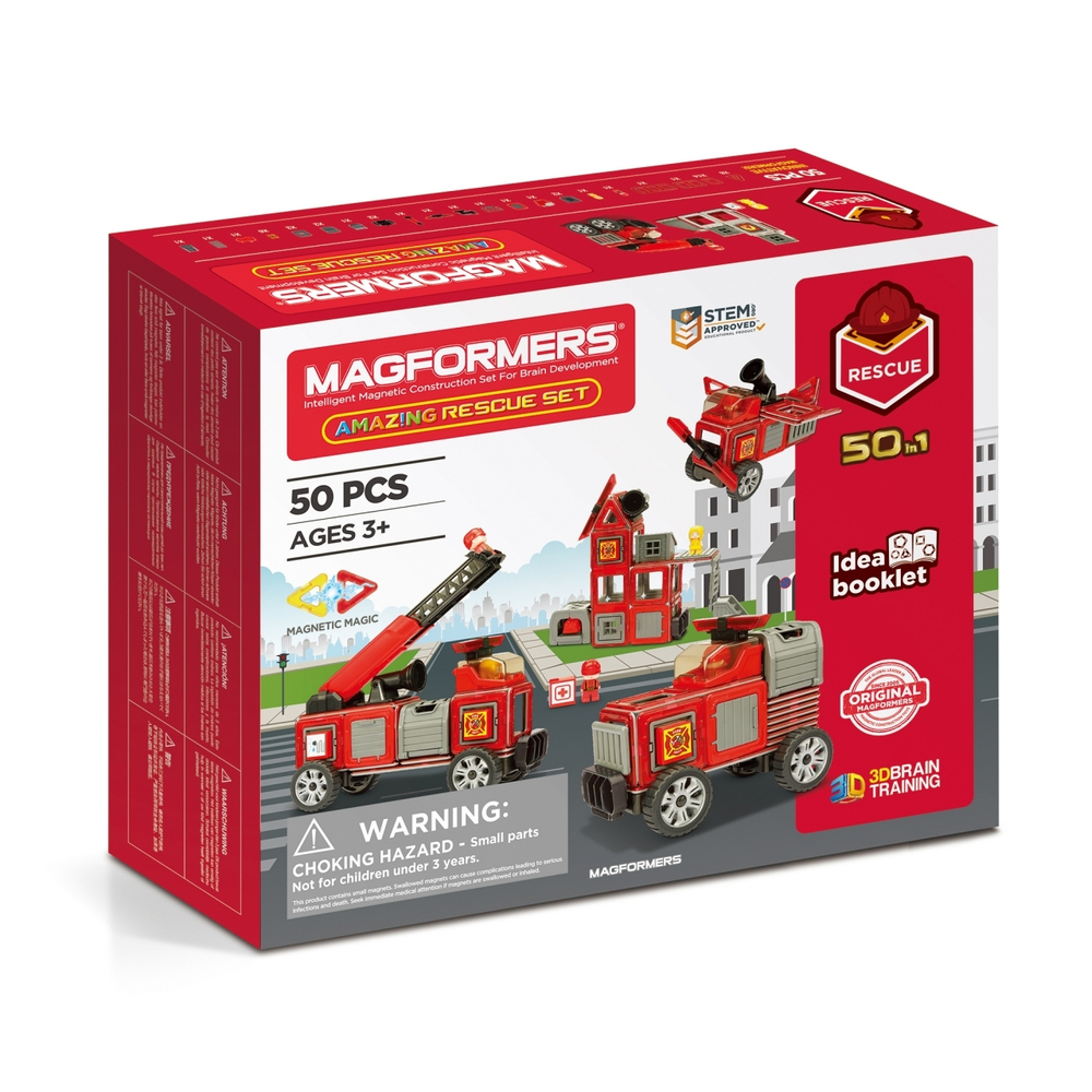 Магнитный конструктор MAGFORMERS Amazing Rescue Set 50 дет.(717003)