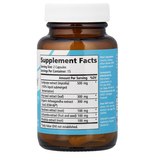 Pure Essence, Adrenal Stability™, 30 растительных капсул