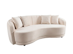 Диван Garda Decor трехместный бежевый 233*106*79 см (без канта)