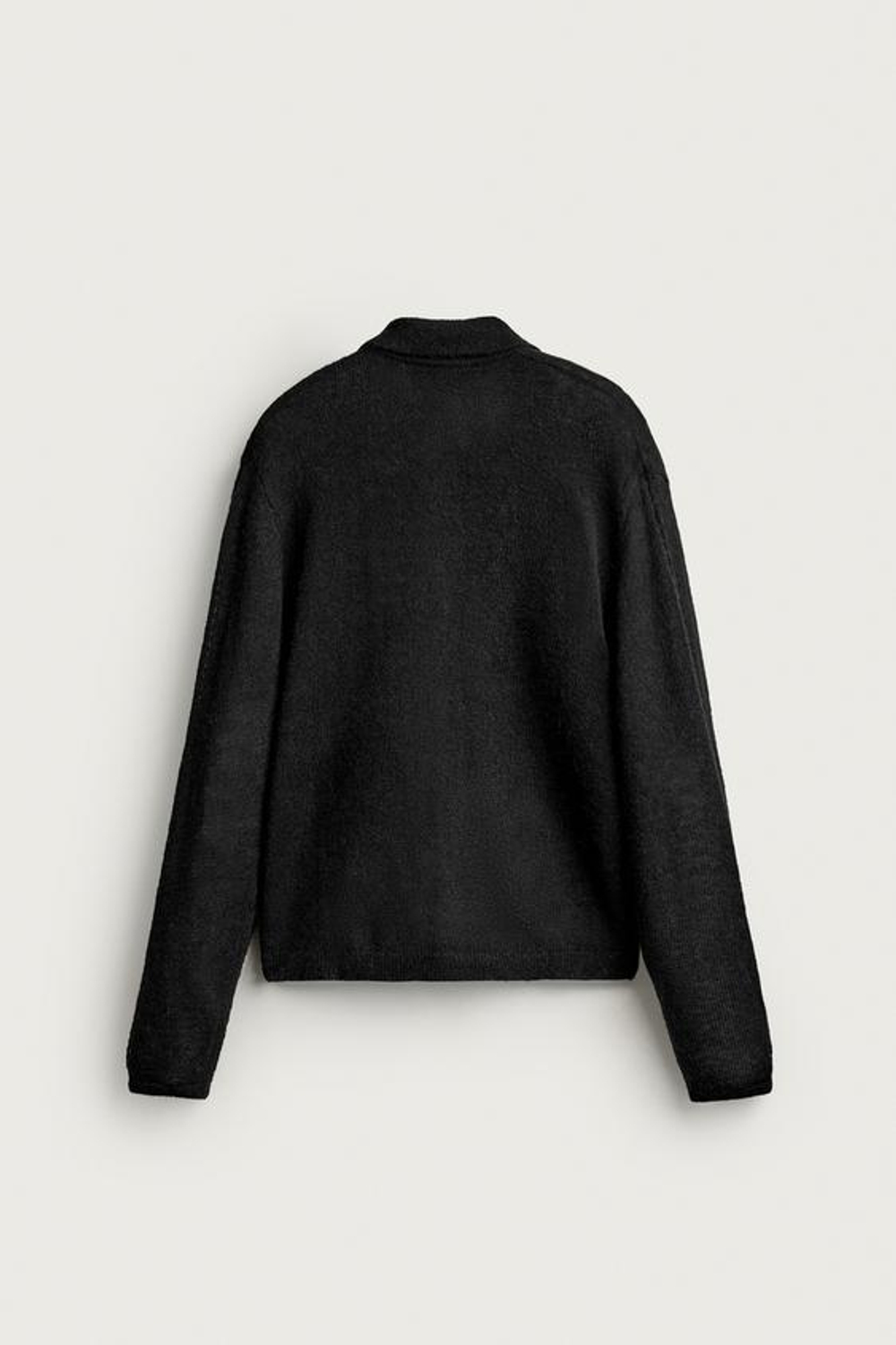 ZARA КАРДИГАН С ПОЛУПРОЗРАЧНОЙ ТЕКСТУРОЙ, ЧЕРНЫЙ