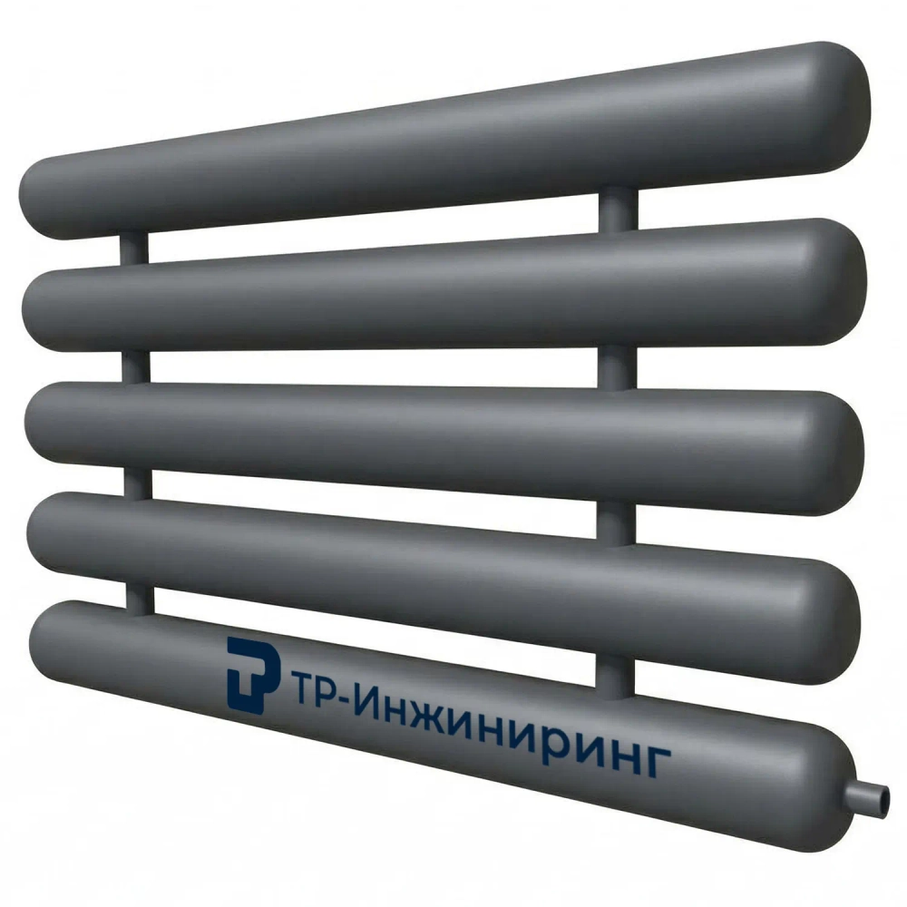 Регистр отопления РСЭ-5x133x4,0-3000 пятирядный секционный с эллиптическими заглушками