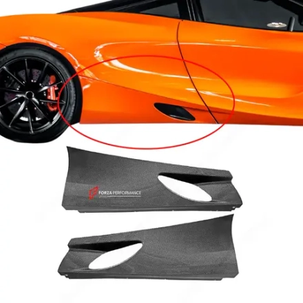 Карбоновые боковые юбки на замену для McLaren 720S 2017-2023 МакЛарен тюнинг