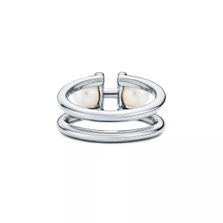 Кольцо из серебра 925 и жемчуга, Tiffany 💝 HardWear-В наличии
