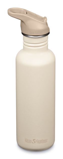 Бутылка Klean Kanteen Classic Flip Sport 27oz (800 мл) White Cap Gray