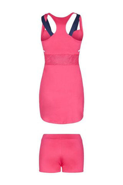 Теннисное платье EA7 Woman Jersey Dress - raspberry sor