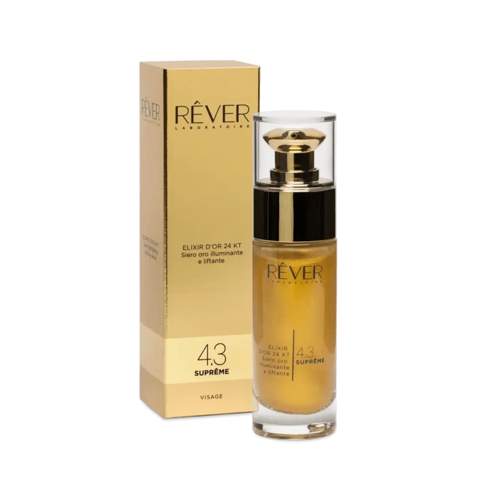 4.3 Rever Омолаживающая лифтинг-сыворотка с эффектом сияния-ELIXIR D'OR 24 KT Siero oro illiminante, 30 мл