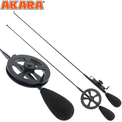 Удочка зимняя Akara Akara Ledeer N с катушкой с тюльпаном (хлыст Hi Carbon fast)