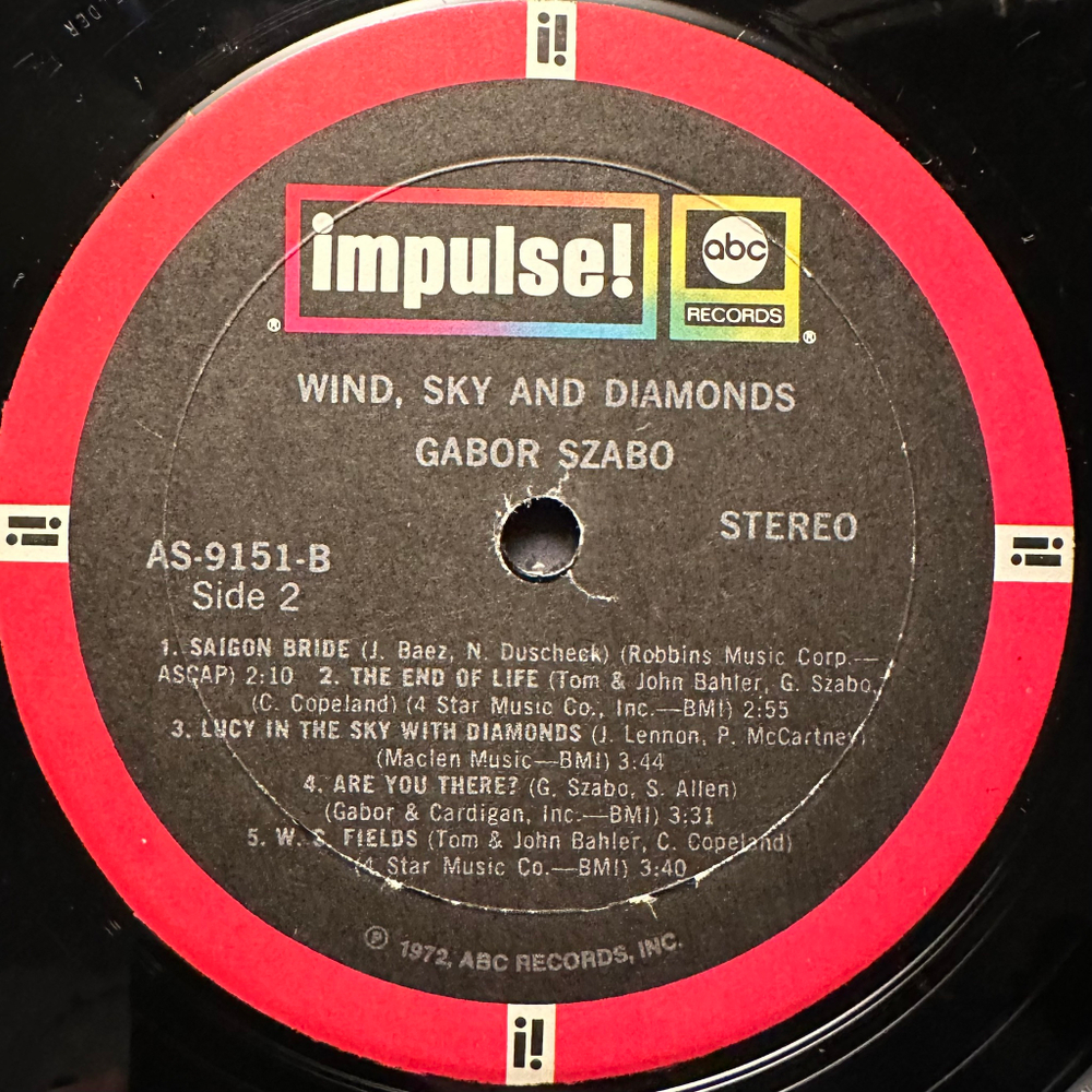Gabor Szabo And The California Dreamers - Wind, Sky And Diamonds (США 1972г.)