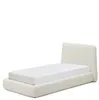 Кровать Martina 90x200 см со съемным чехлом из шенилла цвета экрю 
