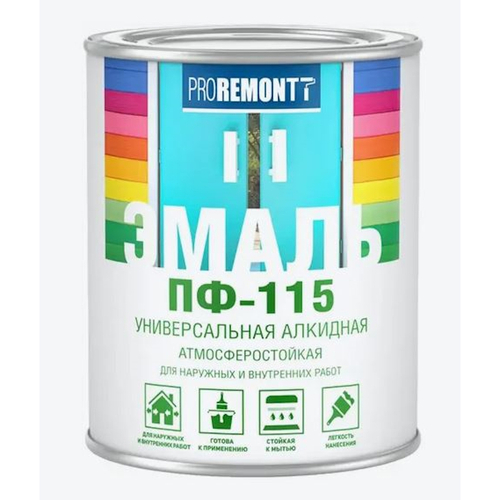 Эмаль ПФ-115 желтая   0,5кг PROREMONTТ  (Лакра)
