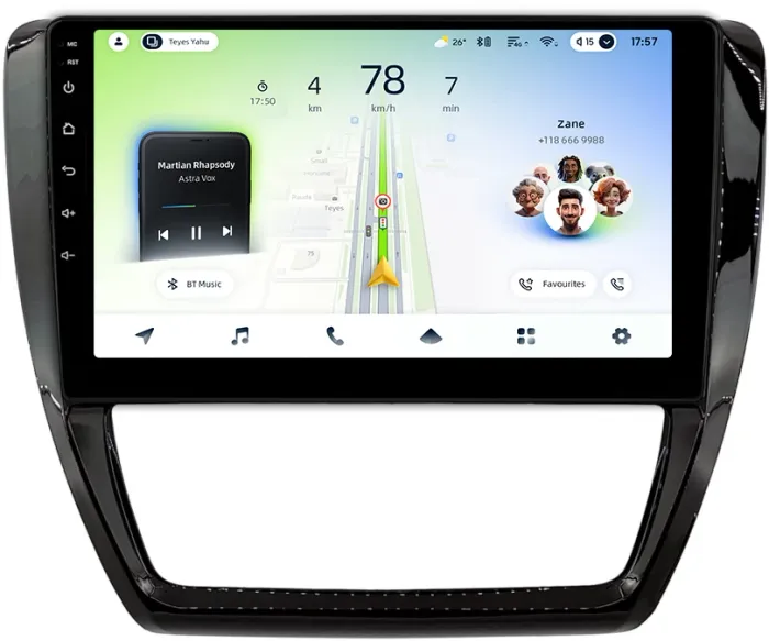 Магнитола для Volkswagen Jetta 6 2011-2018 - Teyes CC4L монитор 10.1" IPS, Android 14, Быстрая, Snapdragon 662, CarPlay, 4G SIM-слот