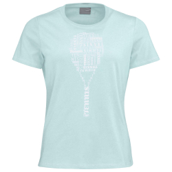 Женская теннисная футболка Head TYPO T-Shirt W - skyblue