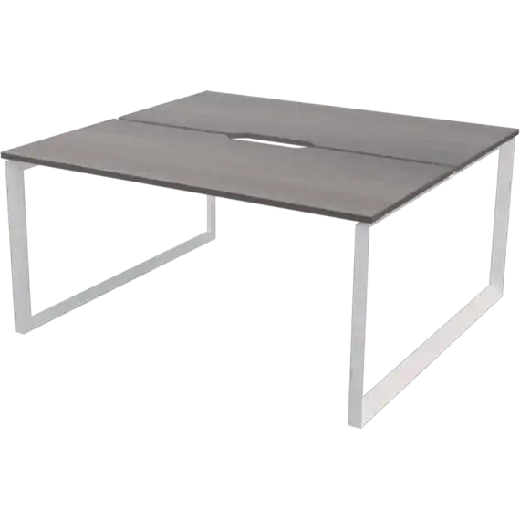 Бенч двойной на 2 рабочих места на металлокаркасе НТМП.О.Б2-120  1200x1496x750 Аргентум-МП