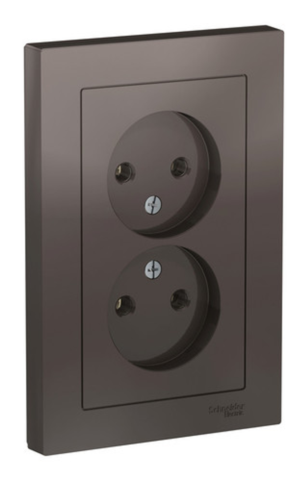 SE AtlasDesign Мокко Розетка б/з двойная, 16А, в сборе