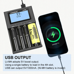Зарядные устройства для аккумуляторов LiitoKala Lii - M4 18650, 26650, 14 500, AA, AAA и т. д.