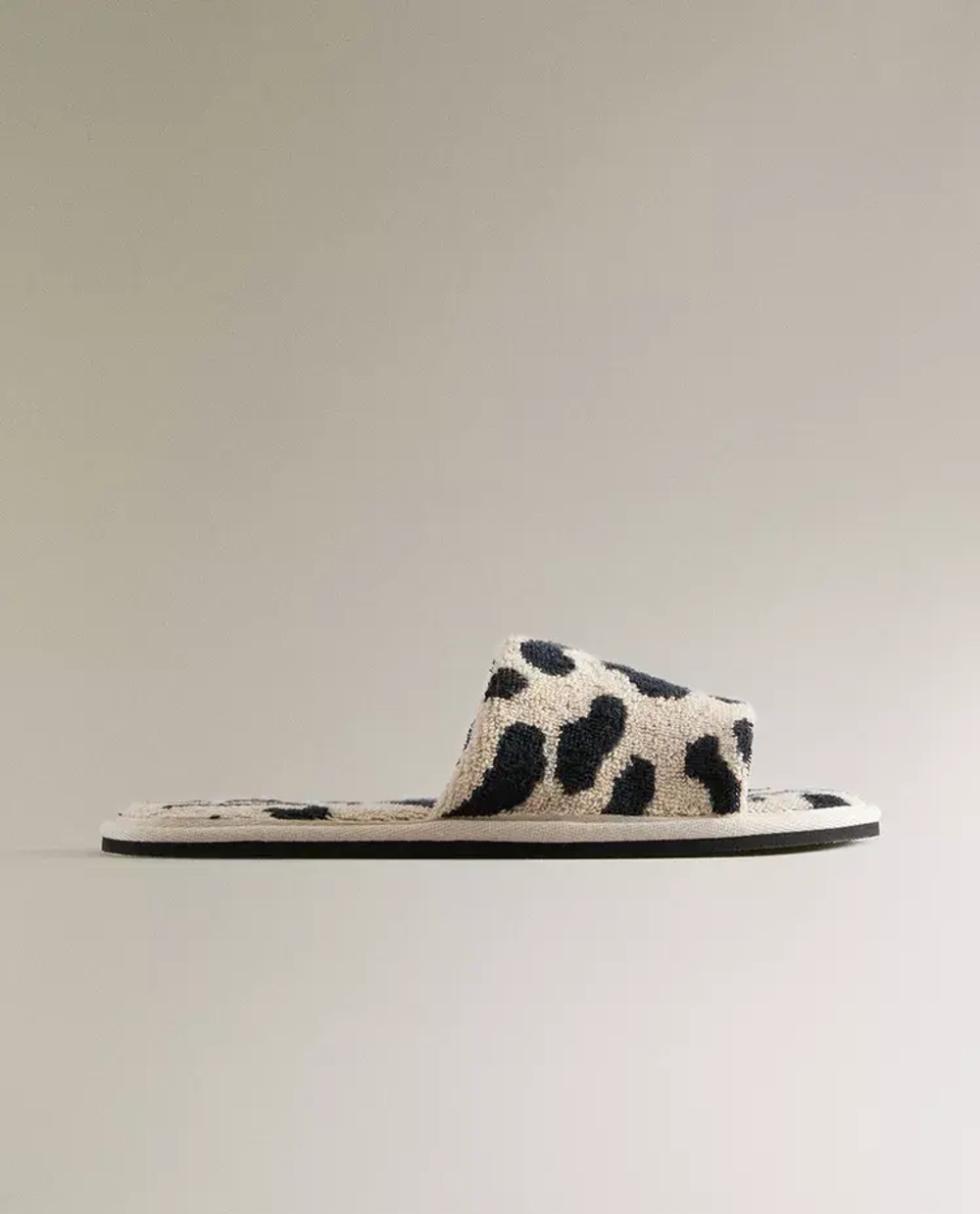 ZARA HOME ДОМАШНИЕ ТАПОЧКИ С ПРИНТОМ, ЛЕОПАРДОВЫЙ
