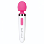 Розово-белый перезаряжаемый жезловый вибратор Aqua Mini Rechargeable