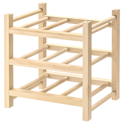 IKEA HUTTEN  (ИКЕА ХУТТЕН)  -  Стойка для 9 бутылок вина - массив дерева