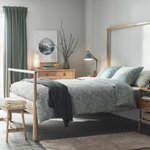 Комплект постельного белья IKEA TRADKRASSULA (ТРЭДКРАССУЛА), Односпальный, Сине-белый, 150x200, 50x80 см