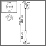 4292/5L ODL25 Подвесной светильник IP20 5Вт ANIKA