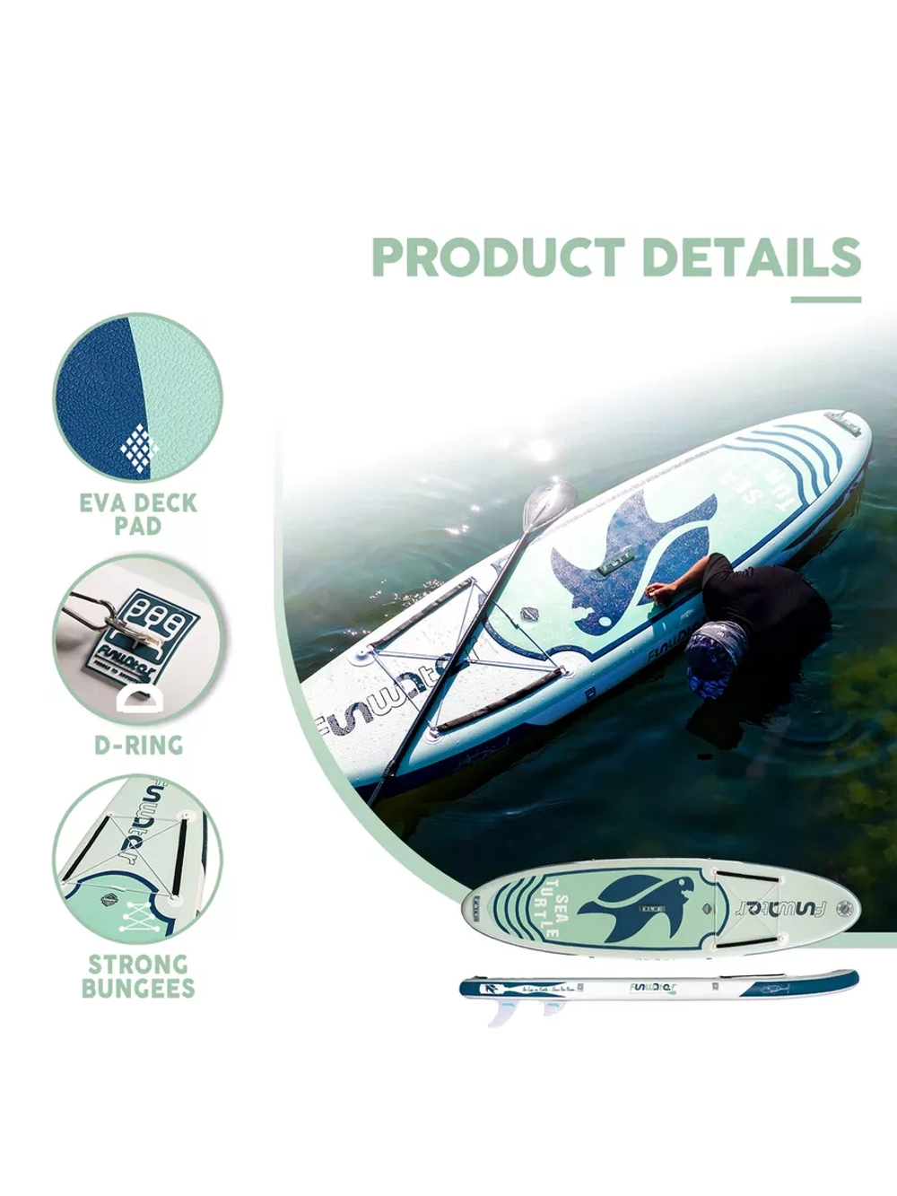 Сапборд, сап борд, sup board, FunWаtеr, надувной с сидушкой