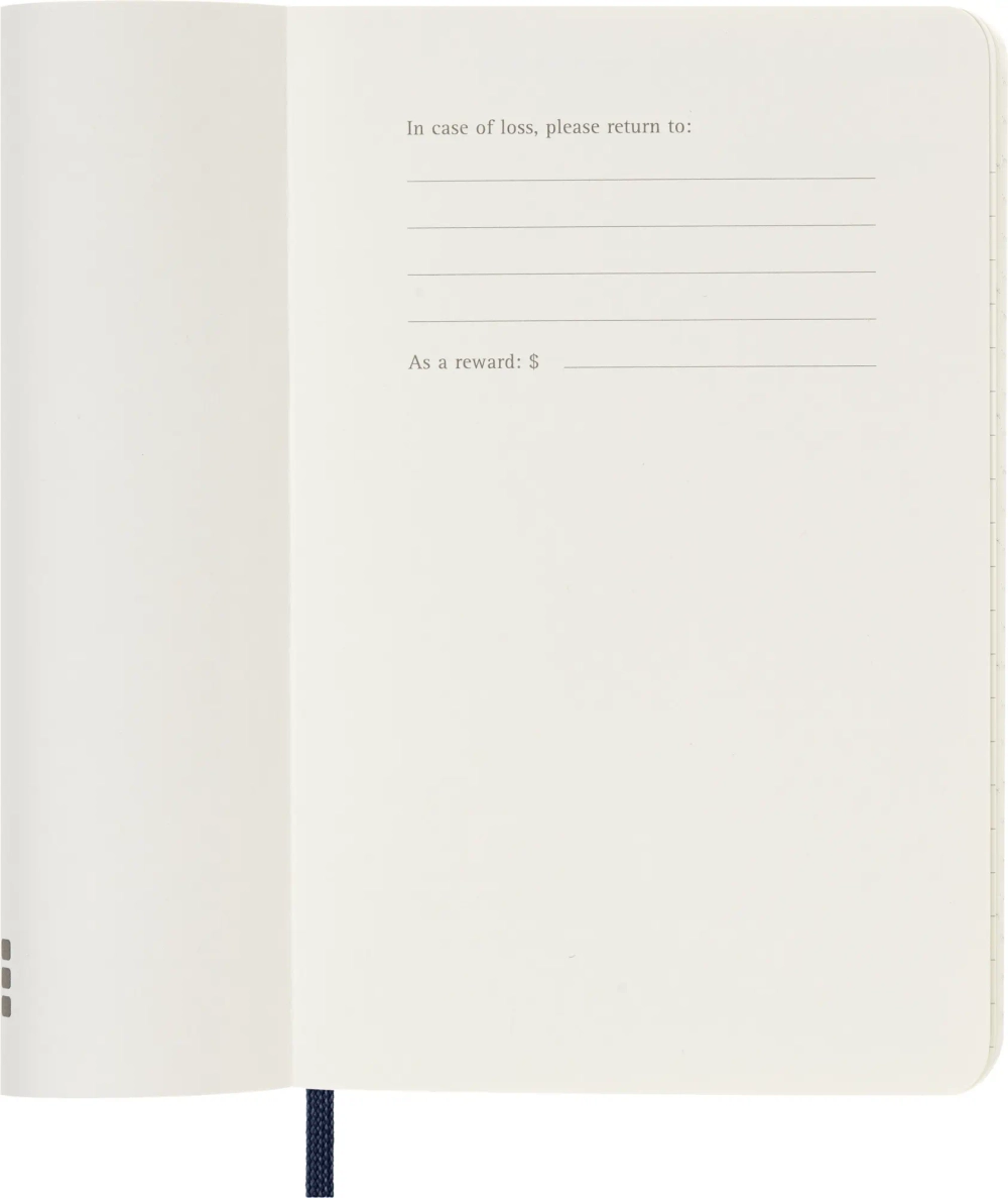 Ежедневник Moleskine (DSB2012DC2) Classic Soft Pocket 90x140мм 400стр. мягкая обложка синий сапфир