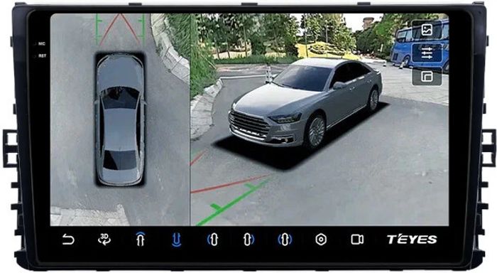 Магнитола для VW Jetta 7, Teramont, Taos, Multivan/Caravelle 2020+, Tiguan 2, Passat B8 - Teyes CC3-2K-360 на Android 10, Быстрая, 2K QLED, CarPlay, 4G SIM-слот, 4 камеры в комплекте