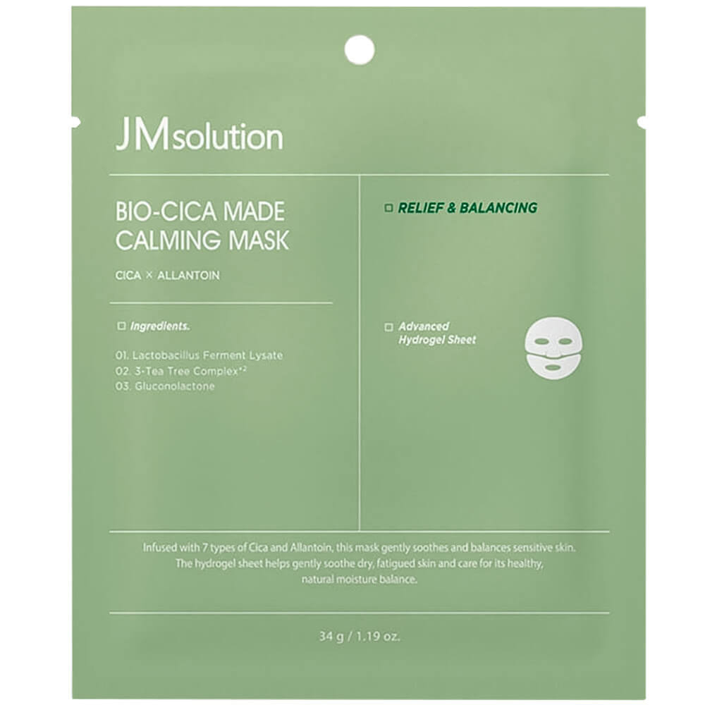 Гидрогелевая маска с экстрактом центеллы JMSOLUTION Bio-Cica Made Calming Mask