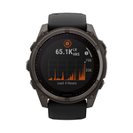 Умные часы Garmin Fenix 8, 51мм, Solar Sapphire Titanium Carbon Gray (010-02907-11)