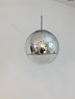 Pendant design lamp Mirror Ball by Tom Dixon (Silver)