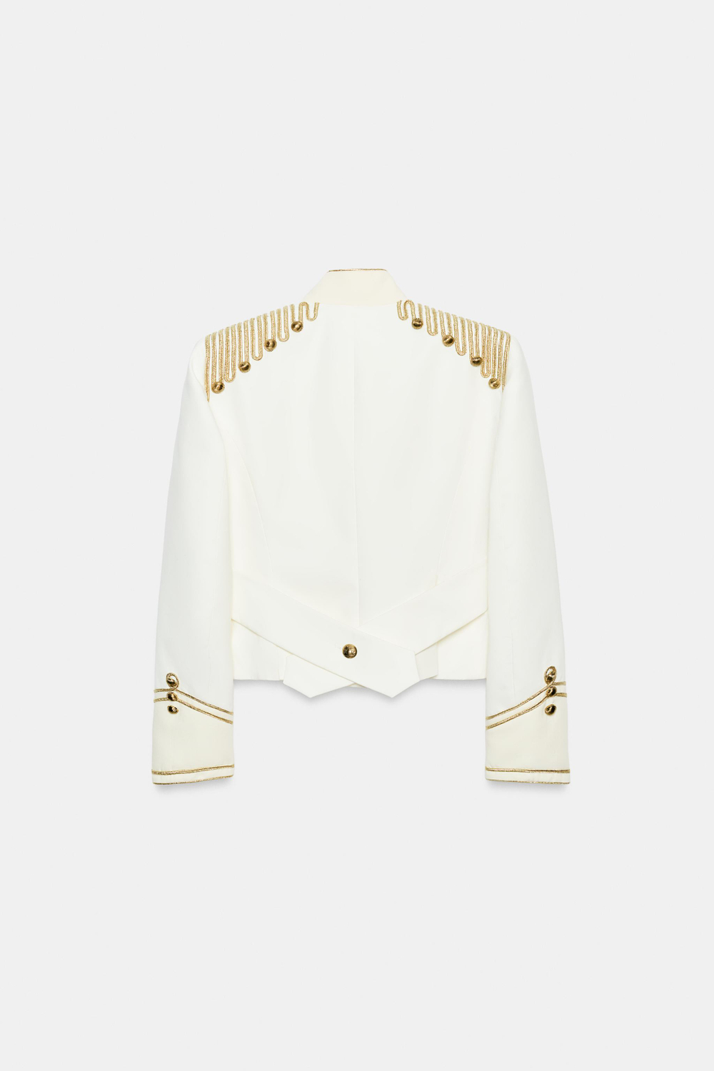 ZARA КУРТКА С ЗАСТЕЖКАМИ-КЛЕВАНТ — ZW COLLECTION, ЭКРЮ