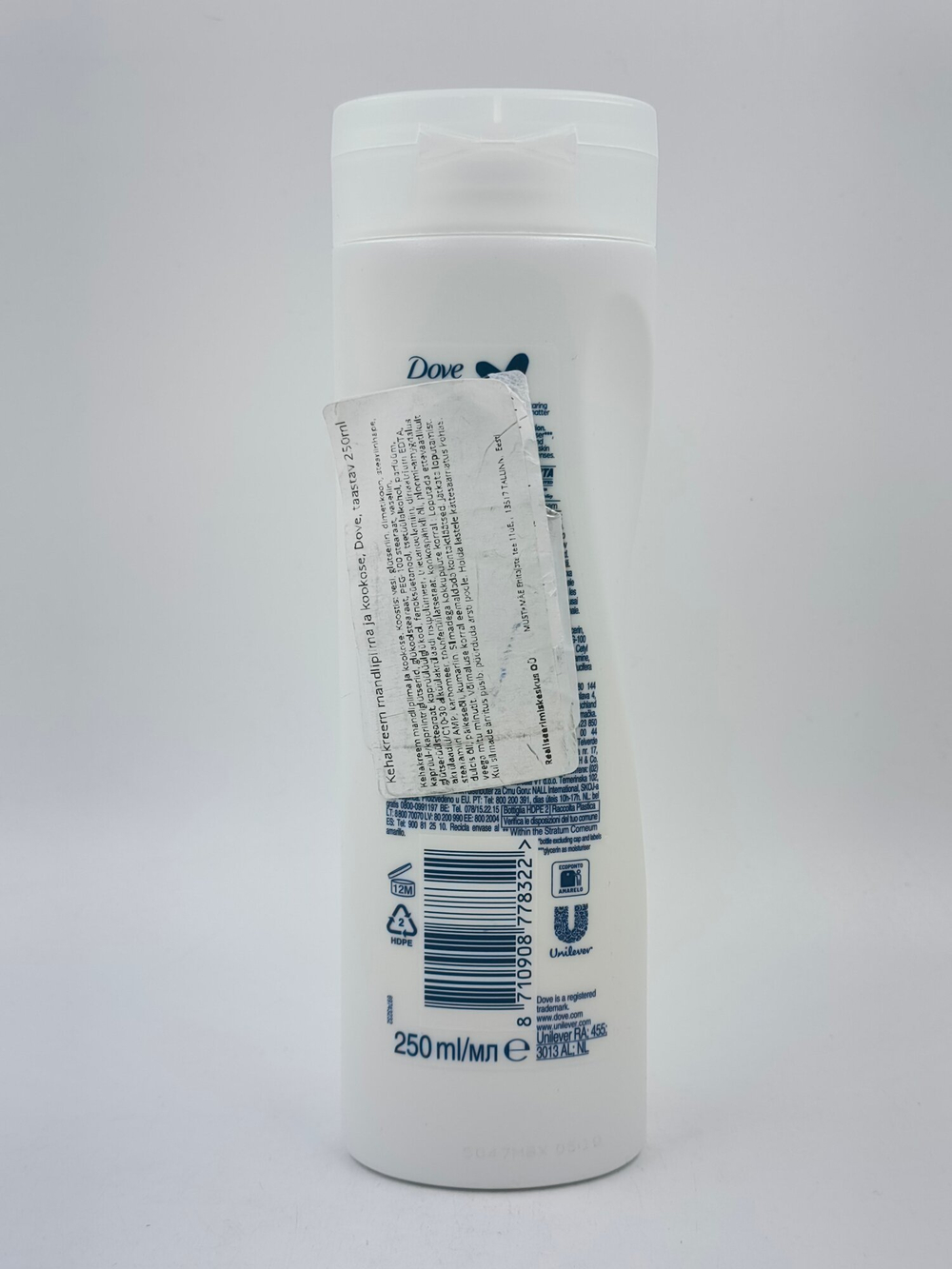 Лосьон для тела для сухой кожи DOVE Restoring Care с маслом кокоса и миндаля, 250 мл