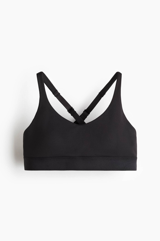 H&M Спортивный топ DryMove, черный